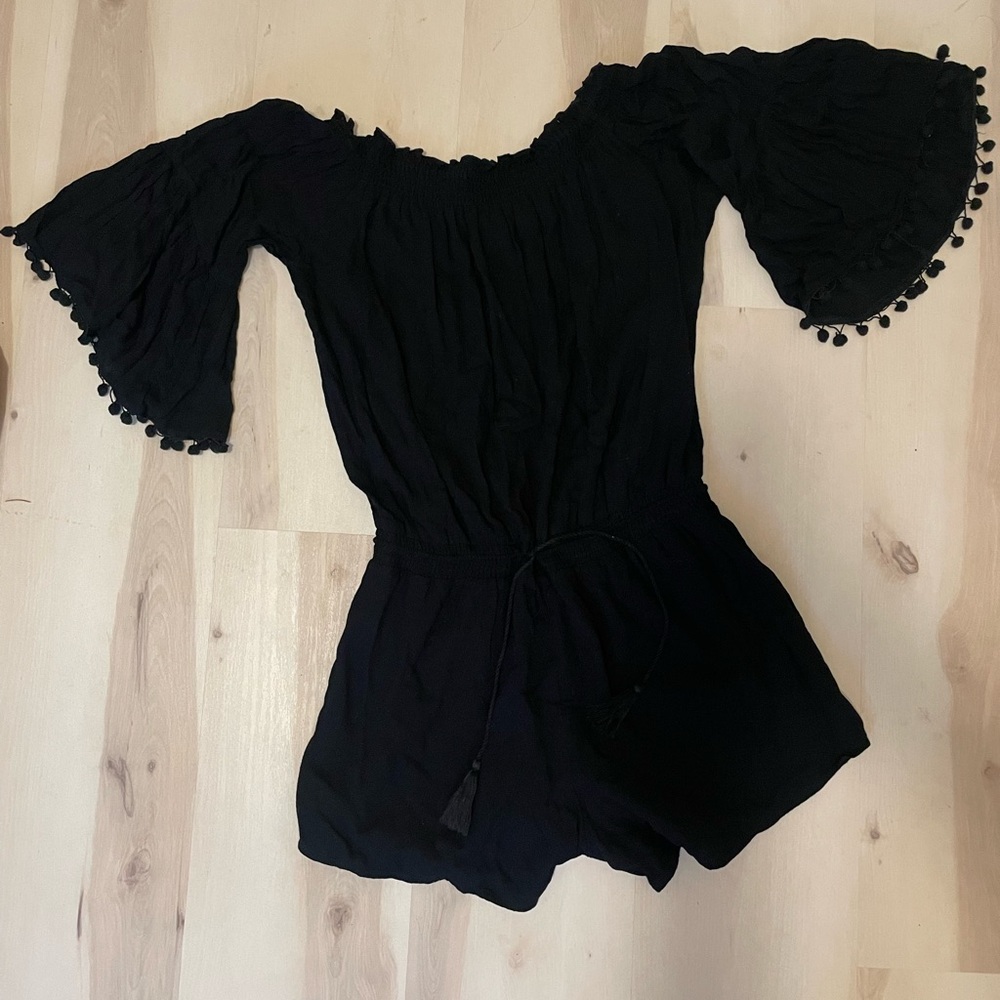 ANTHROPOLOGIE Off-Shoulder Romper